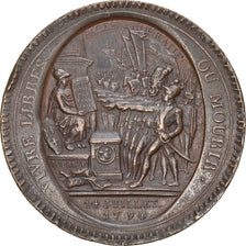 Coin, France, Monneron, 5 Sols, 1792, Paris, EF(40-45), Bronze