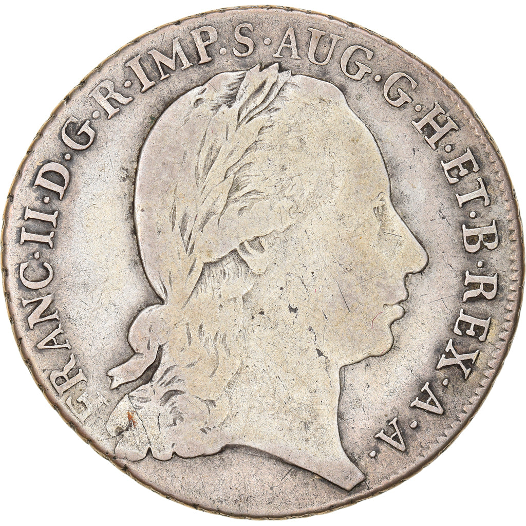 Moeda, ESTADOS ITALIANOS, MILAN, Franz II, 30 Soldi, 1795, VF(20-25), Prata