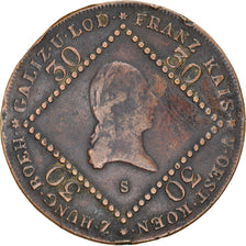 Coin, Austria, Franz II (I), 30 Kreuzer, 1807, Schmollnitz, VF(30-35), Copper