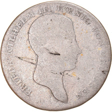 Monnaie, Etats allemands, PRUSSIA, Friedrich Wilhelm III, 1/6 Thaler, 1812, B+