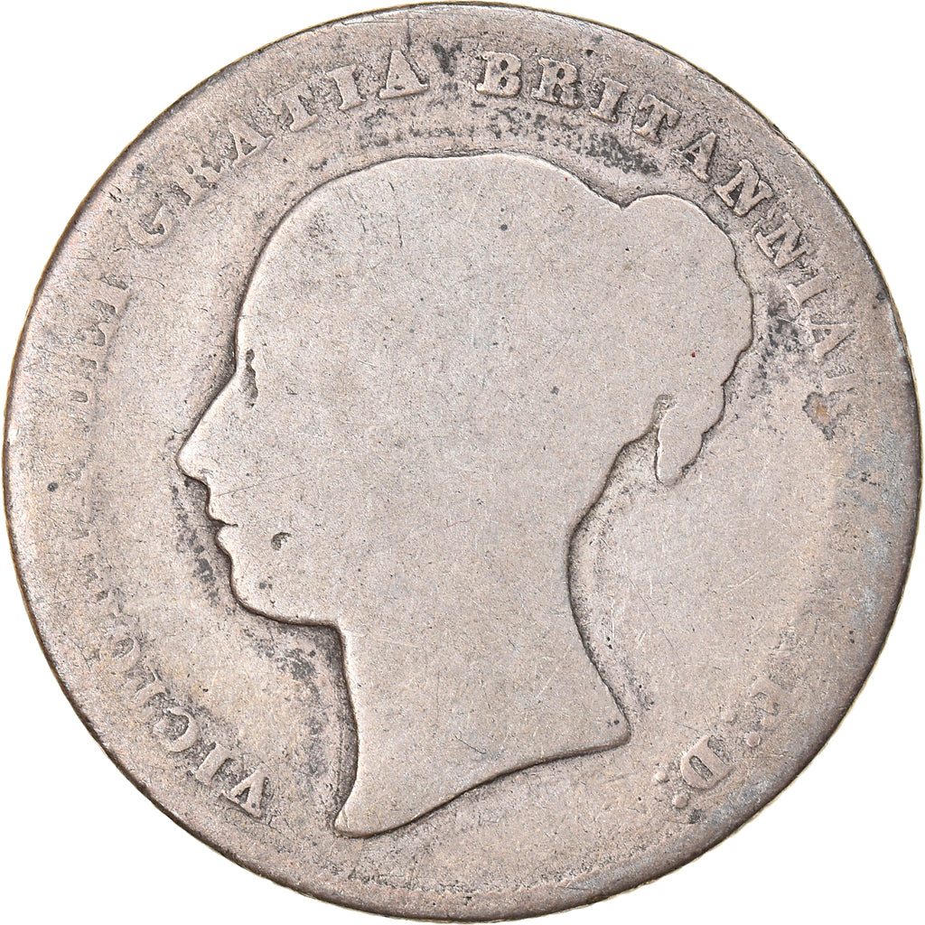 Coin, Great Britain, Victoria, Shilling, 1853, VG(8-10), Silver, KM:734.1