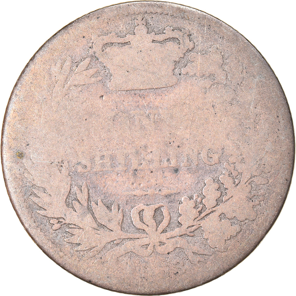 Coin, Great Britain, Victoria, Shilling, 1853, VG(8-10), Silver, KM:734.1