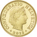 SWITZERLAND, 5 Rappen, 2013, Bern, KM #26c, MS(63), Aluminum-Bronze, 17.15, 1.79
