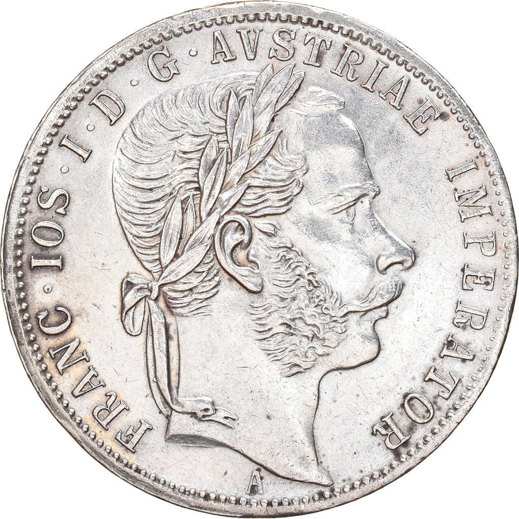 Coin, Austria, Franz Joseph I, Florin, 1871, Vienna, AU(50-53), Silver, KM:2221