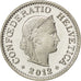SWITZERLAND, 10 Rappen, 2012, Bern, KM #27, MS(63), Copper-Nickel, 19.15, 3.01