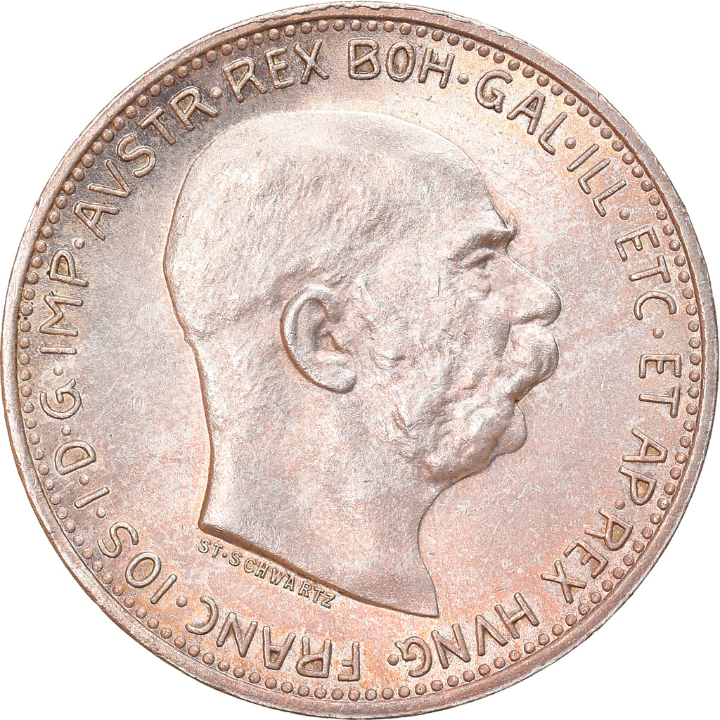 Coin, Austria, Franz Joseph I, Corona, 1912, MS(60-62), Silver, KM:2820