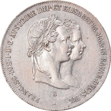 Monnaie, Autriche, Franz Joseph I, Gulden, 1854, TTB+, Argent, KM:M1