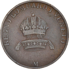 Moneta, STATI ITALIANI, LOMBARDY-VENETIA, 3 Centesimi, 1822, Milan, BB, Rame