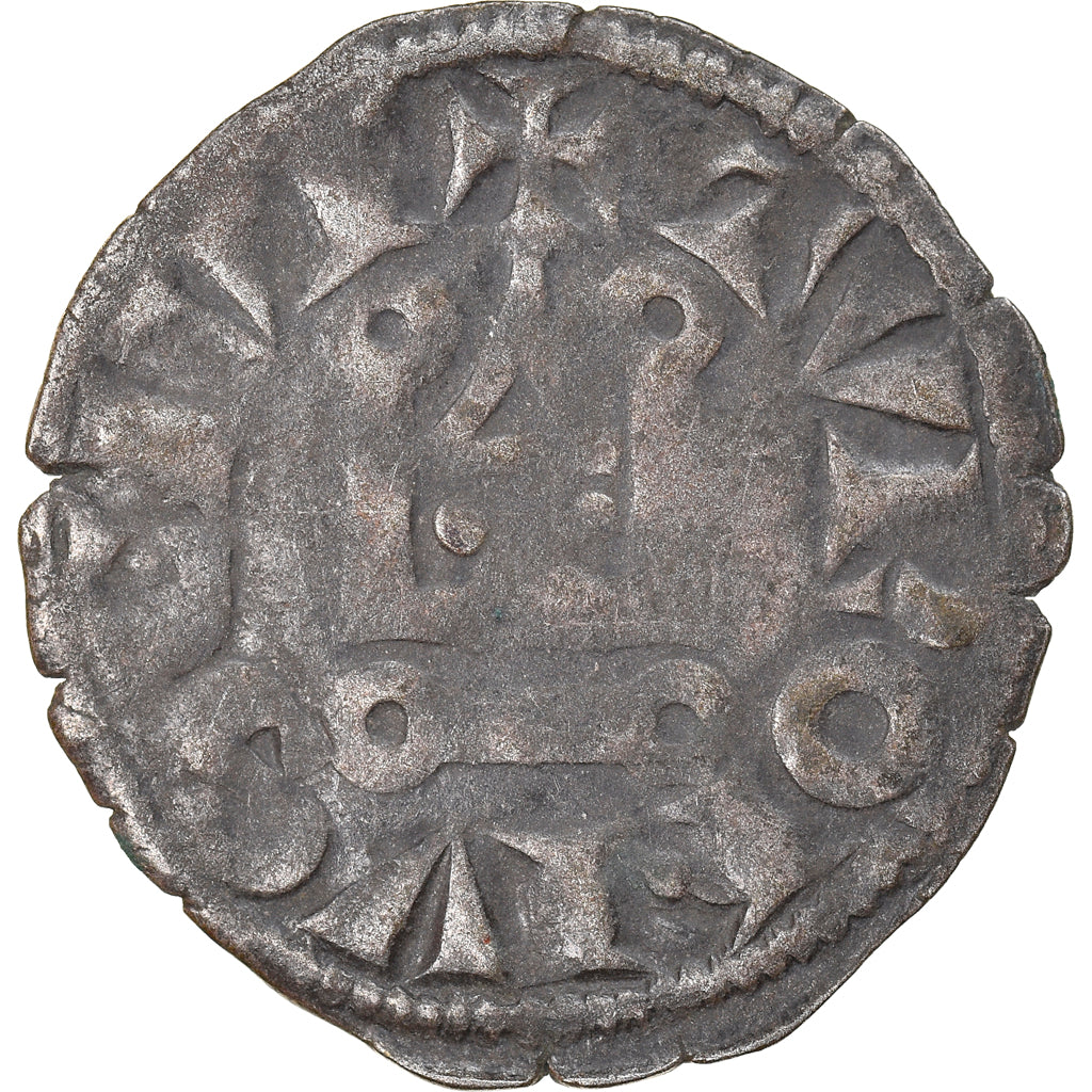 Coin, France, Louis VIII-IX, Denier Tournois, VF(30-35), Billon, Duplessy:188