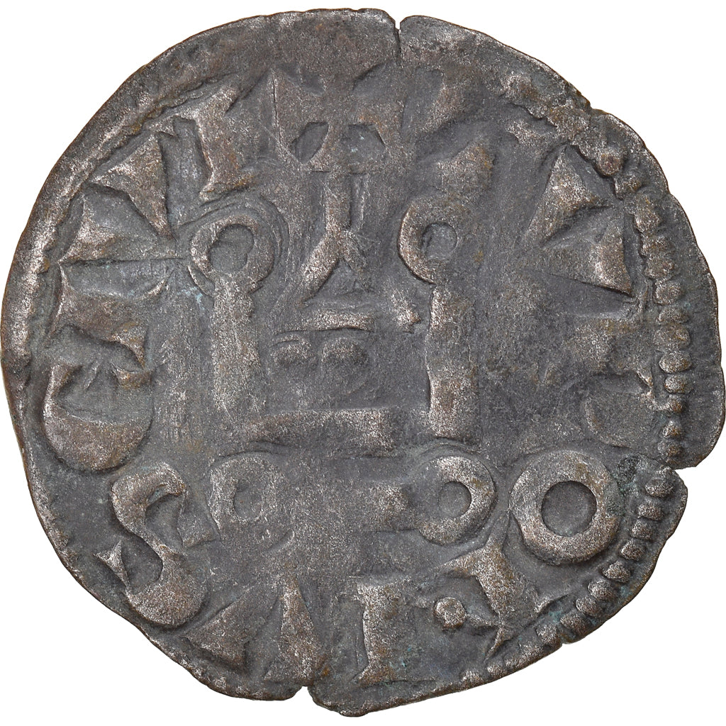 Moeda, França, Louis VIII-IX, Denier Tournois, VF(30-35), Lingote, Duplessy:188