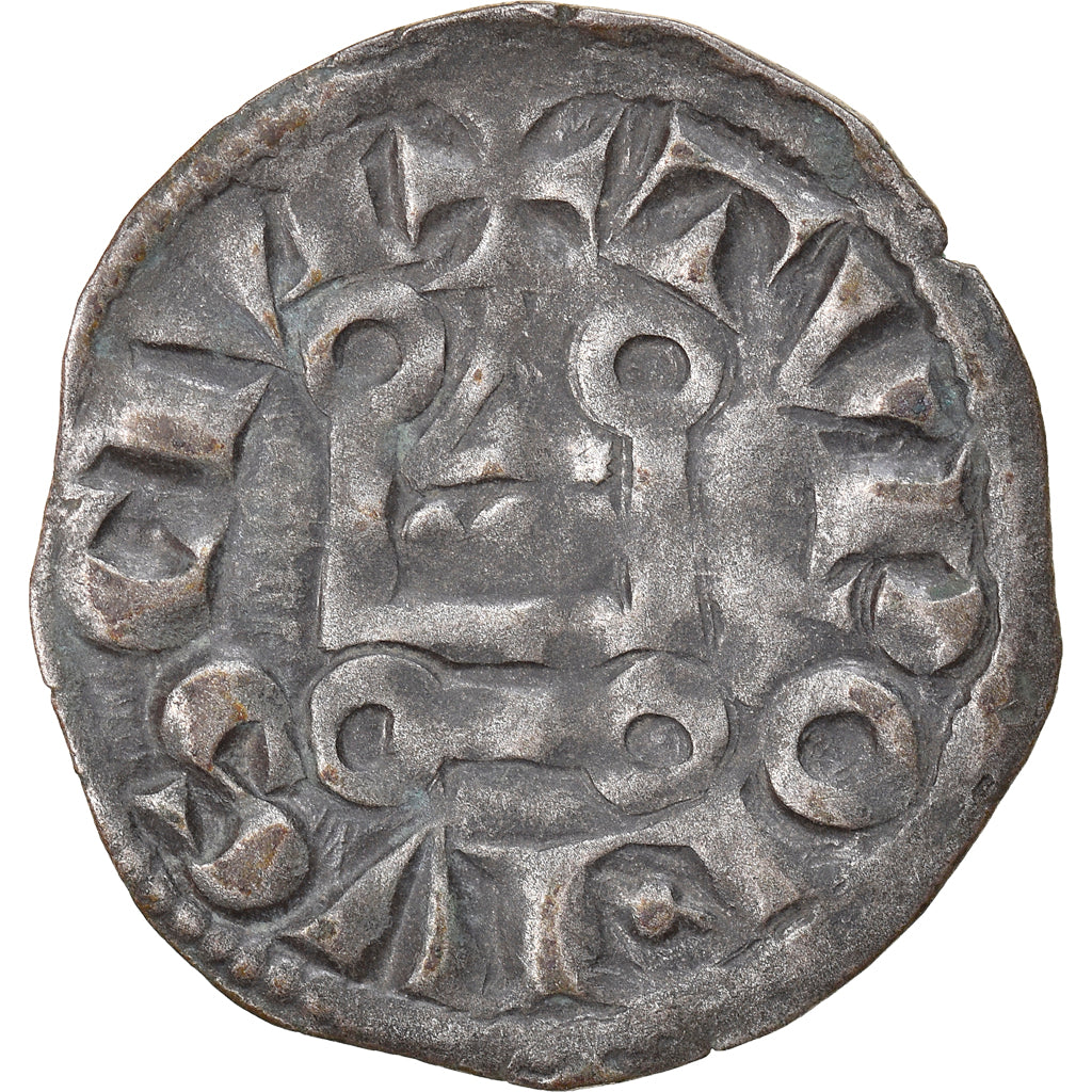 Moneda, Francia, Louis VIII-IX, Denier Tournois, MBC, Vellón, Duplessy:188