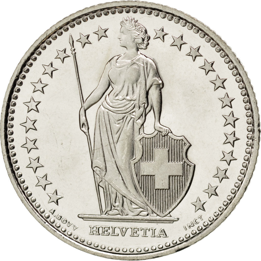 SWITZERLAND, Franc, 2013, Bern, KM #24a.3, MS(63), Copper-Nickel, 23.2, 4.43