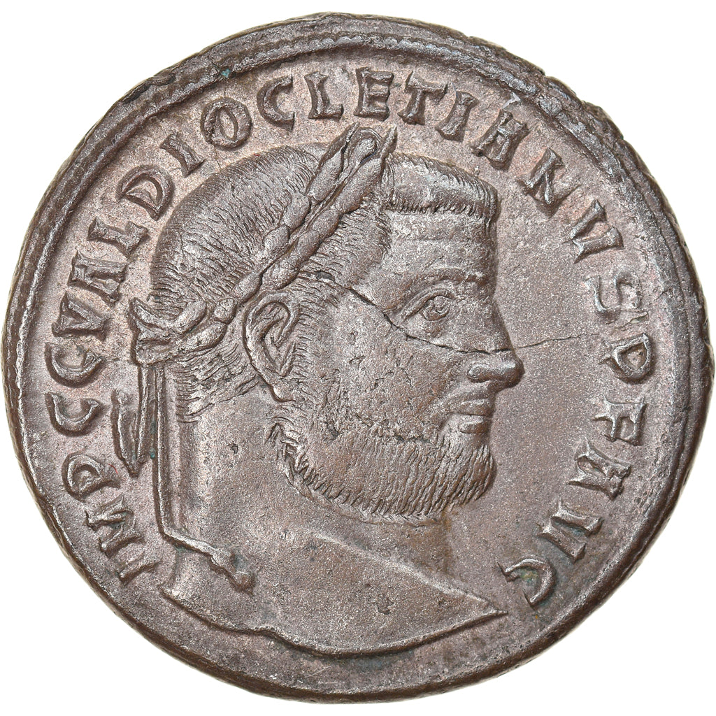 Moneda, Diocletian, Follis, 298-299, Thessalonica, MBC+, Bronce, RIC:19a