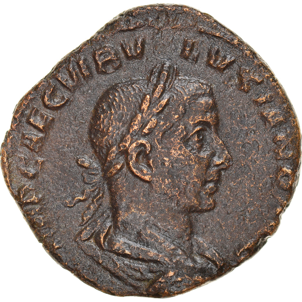 Münze, Volusian, Sesterz, 251-253, Rome, SS, Bronze, RIC:252a