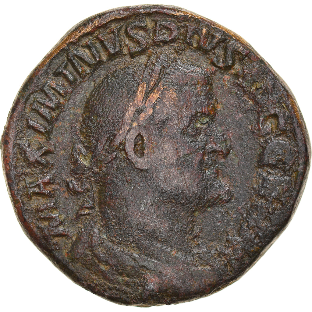 Moneta, Maximinus I Thrax, Sesterzio, 236-237, Rome, MB, Bronzo, RIC:85