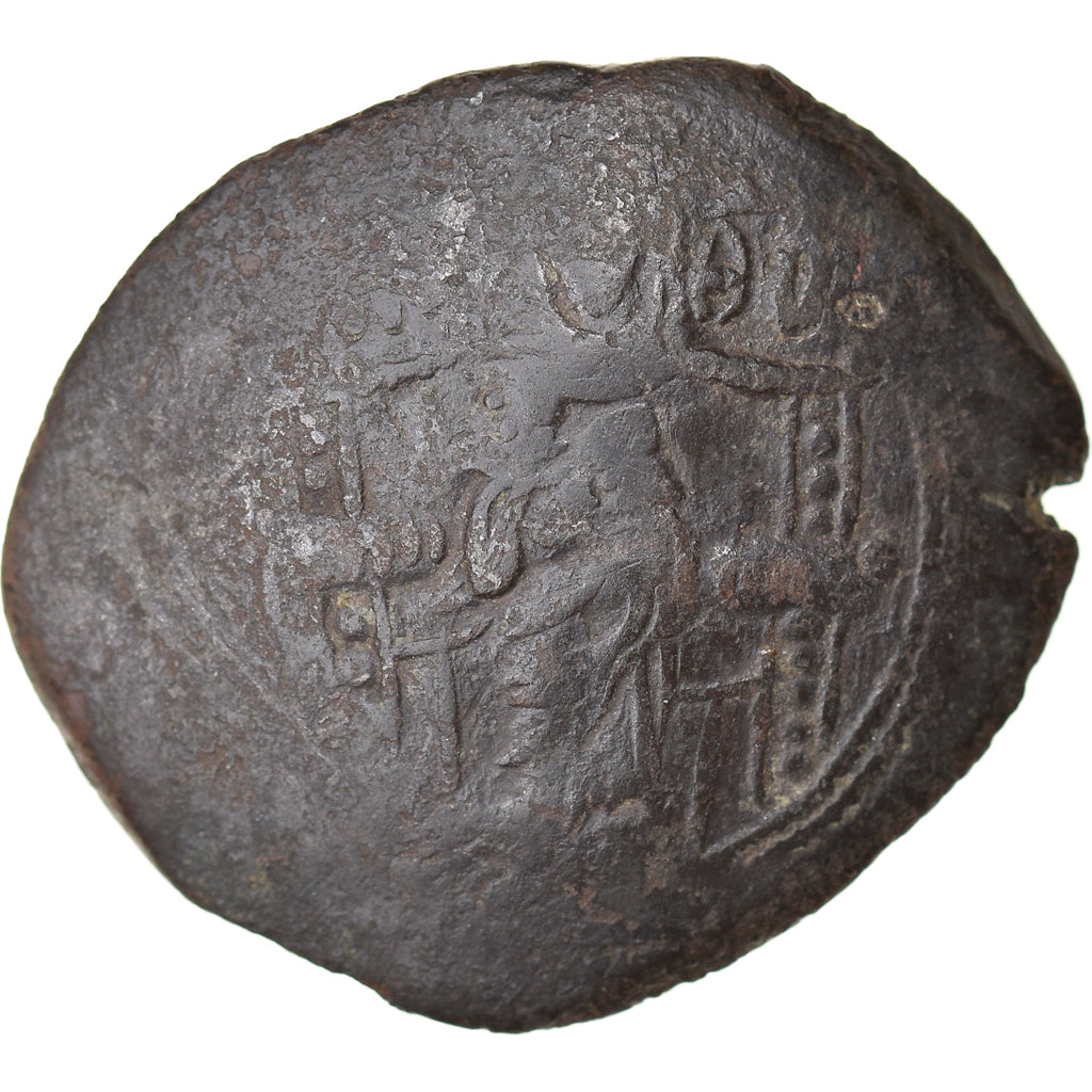 Munten, Isaac II Angelus, Aspron trachy, 1185-1195, Constantinople, FR, Billon