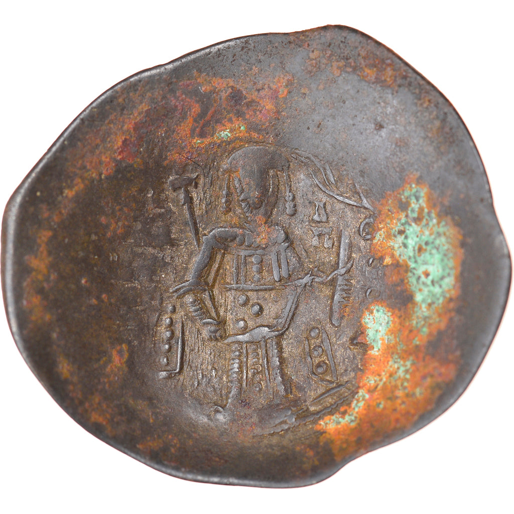 Coin, Isaac II Angelus, Aspron trachy, 1185-1195, Constantinople, VF(30-35)