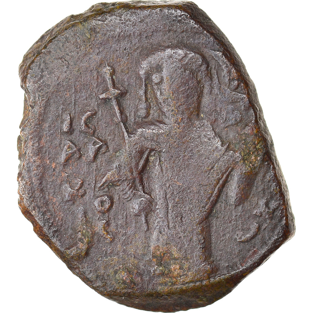 Monnaie, Isaac II Angelus, Tetarteron, 1185-1195, Constantinople, TB, Cuivre