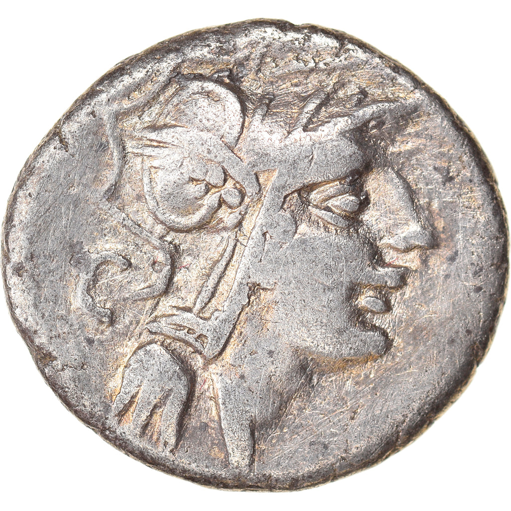 Münze, Junia, Denarius, 91 BC, Rome, S+, Silber, Crawford:337/3