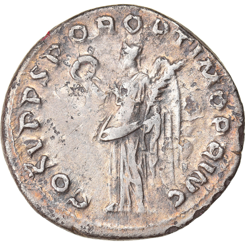 Moneta, Trajan, Denarius, 107-108, Rome, EF(40-45), Srebro, RIC:128