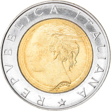 Coin, Italy, 500 Lire, 1997, Rome, MS(60-62), Bi-Metallic, KM:187
