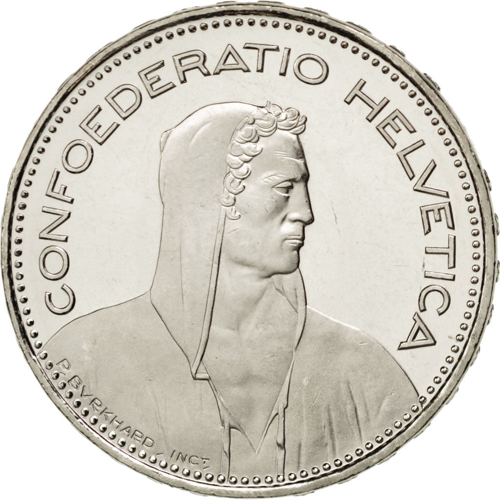 Coin, Switzerland, 5 Francs, 2012, MS(63), Copper-nickel, KM:40a.4