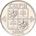 Münze, Tschechoslowakei, 2 Koruny, 1991, VZ, Copper-nickel, KM:148