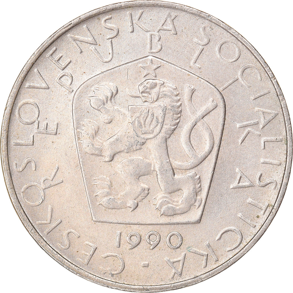 Monnaie, Tchécoslovaquie, 5 Korun, 1990, SUP, Copper-nickel, KM:60
