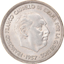 Moneta, Spagna, Caudillo and regent, 25 Pesetas, 1965, SPL-, Rame-nichel, KM:787