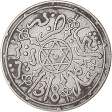 Coin, Morocco, 'Abd al-Aziz, Dirham, 1900/1318 AH, Paris, EF(40-45), Silver