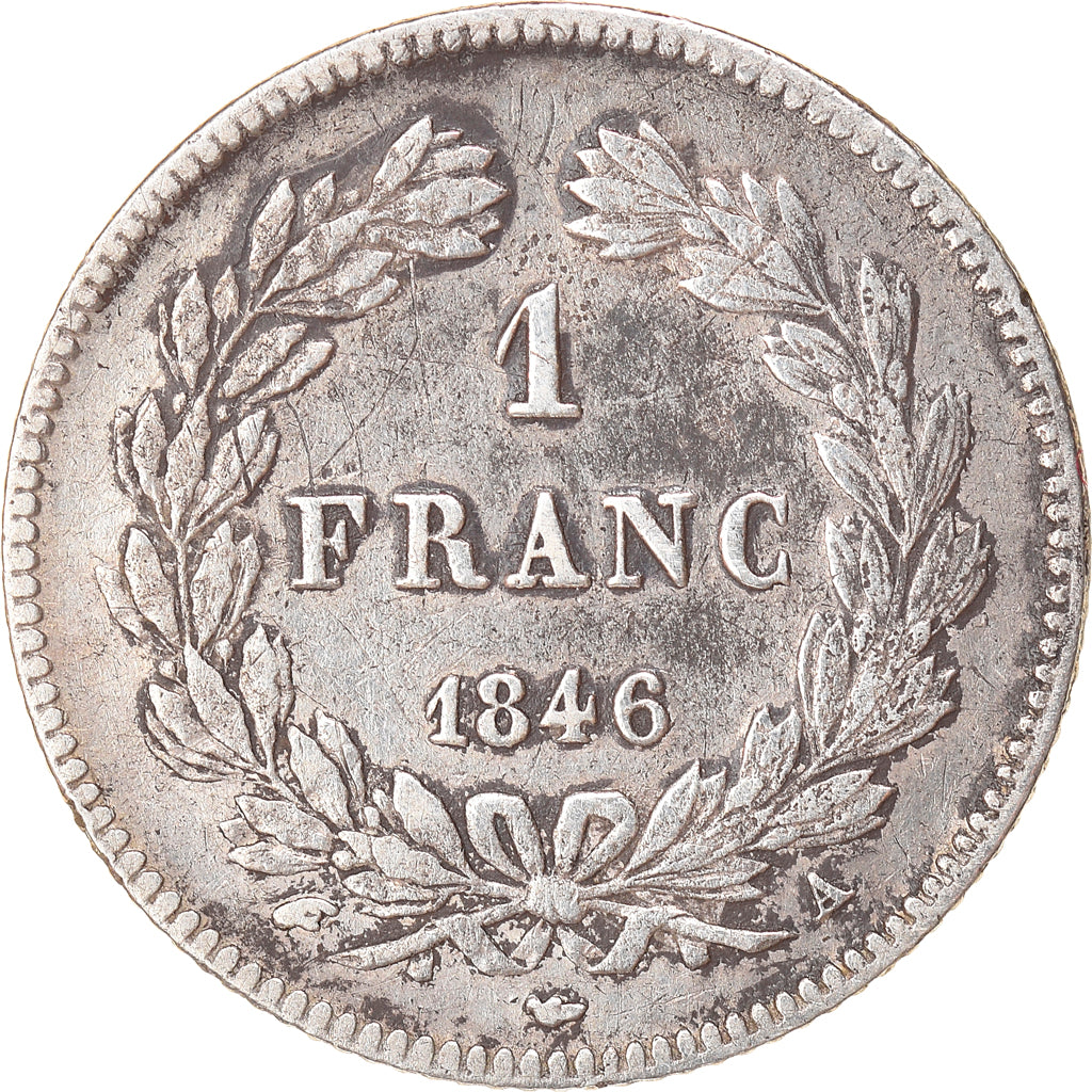 Monnaie, France, Louis-Philippe, Franc, 1846, Paris, TB+, Argent, Gadoury:453
