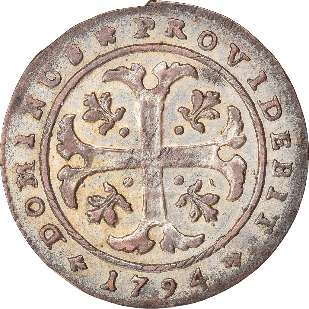Coin, SWISS CANTONS, BERN, 1/2 Batzen, 1794, Bern, EF(40-45), Billon, KM:91