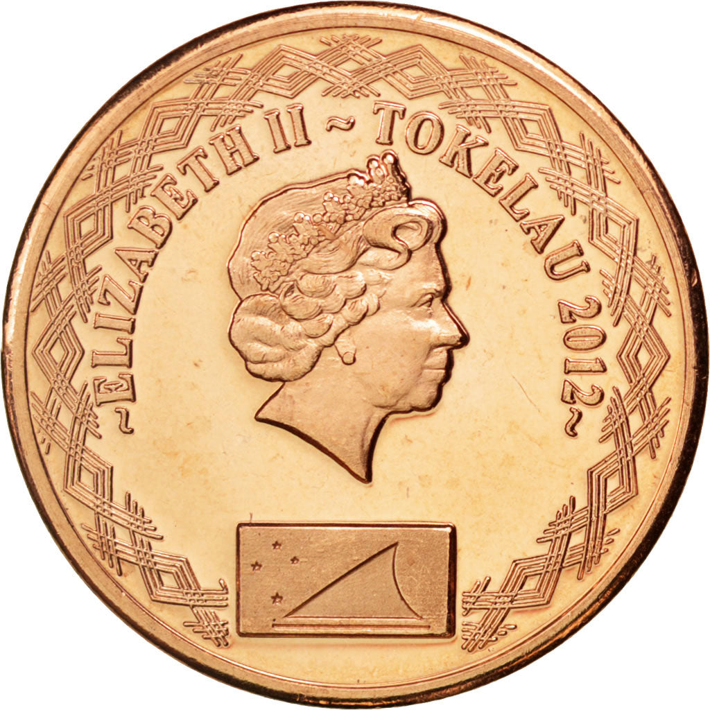 Tokelau, 2 Cents, 2012, KM #New, MS(63), Coppered Steel, 4.48