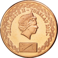 Tokelau, 2 Cents, 2012, KM #New, MS(63), Coppered Steel, 4.48