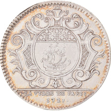 Francia, Token, Marquis de Châteauneuf, 1721, BB, Argento, Feuardent:3695