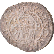 Moneta, Ungheria, Maximilian II, Denar, 1575, Kremnitz, BB, Argento