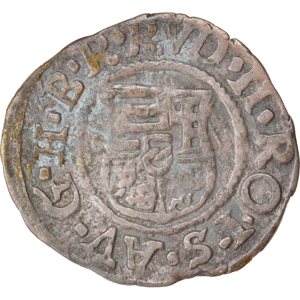 Coin, Hungary, Rudolf II, Denar, 1587, Kremnitz, VF(30-35), Silver