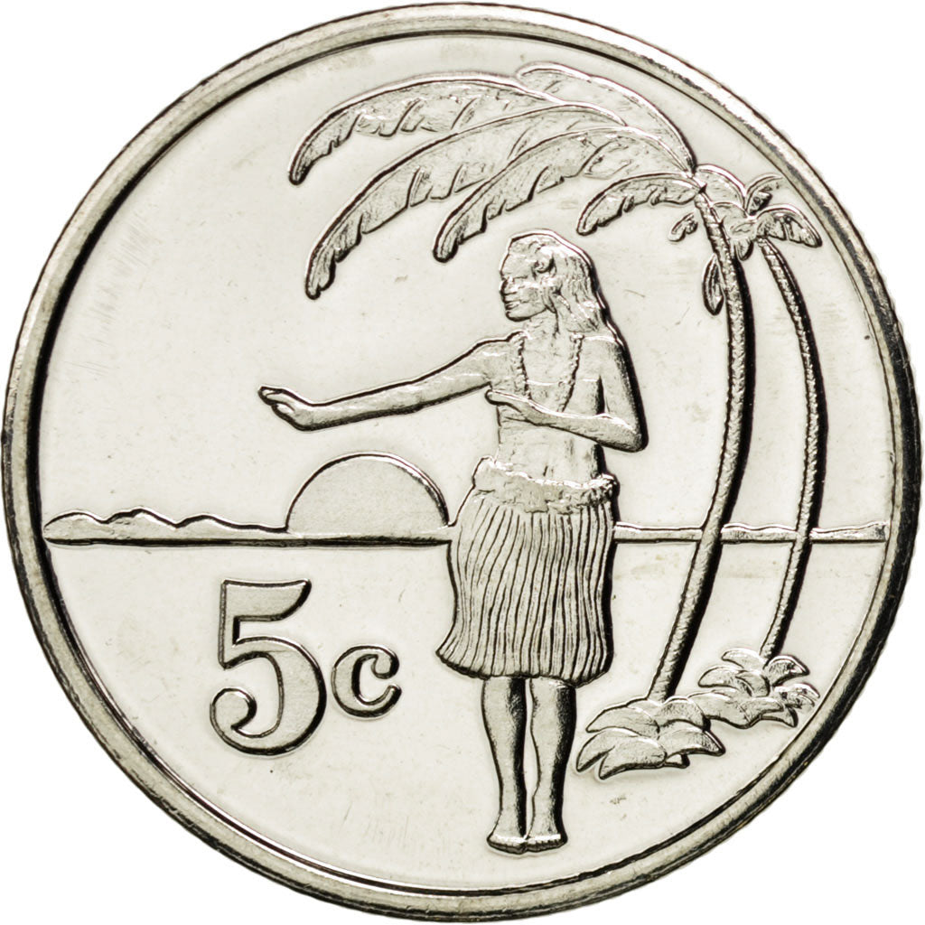 Tokelau, 5 Cents, 2012, KM #New, MS(63), Nickel plated steel, 4.89