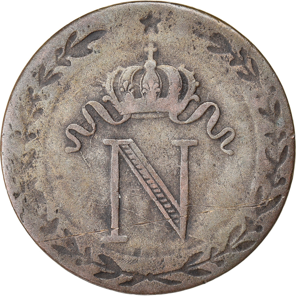 Moneda, Francia, Napoléon I, 10 Centimes, 1809, Toulouse, MBC, Vellón