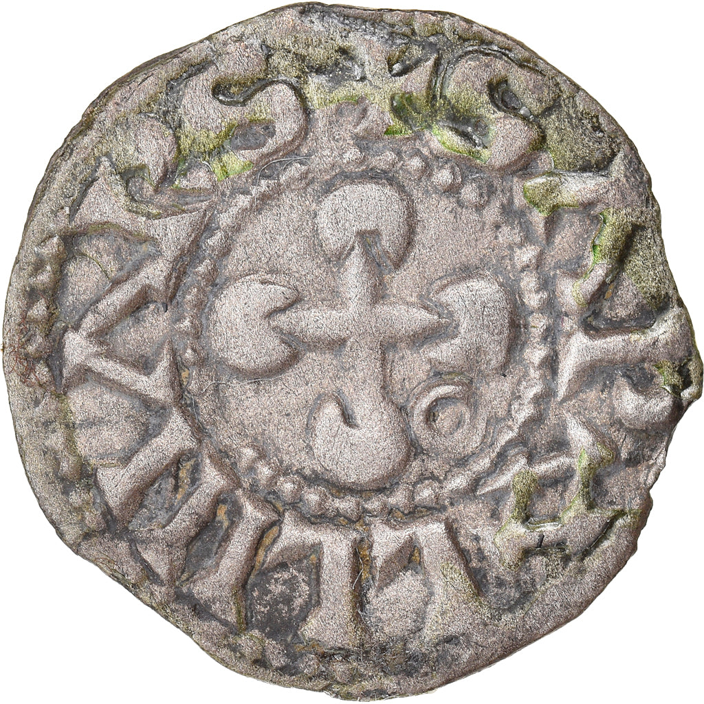 Moneta, Francia, Dauphiné, Anonymous, Denarius, Valence, BB, Argento