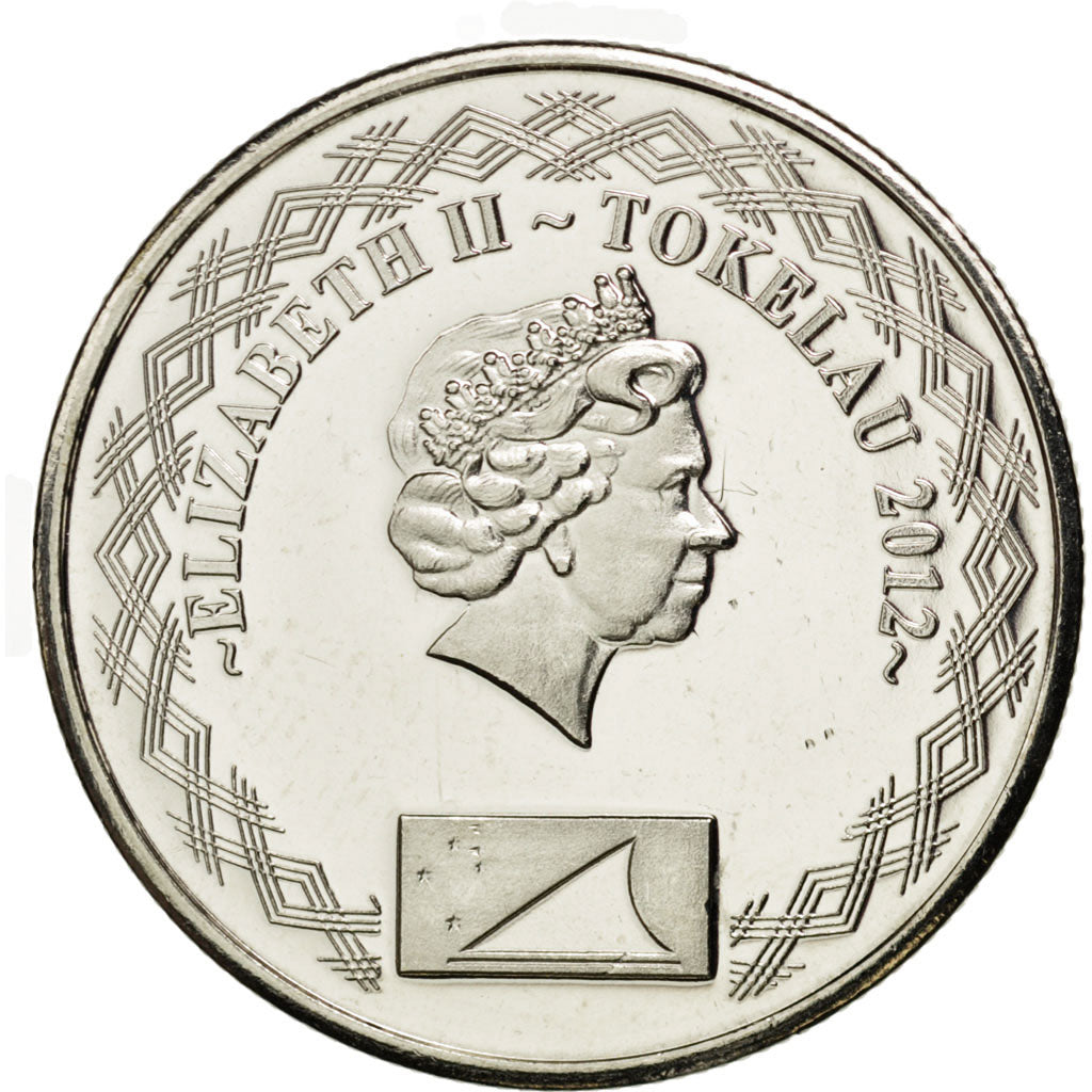 Tokelau, 10 Cents, 2012, KM #New, MS(63), Nickel plated steel, 6.01