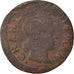 Monnaie, France, Ardennes, Charles II, Denier Tournois, 1653, Charleville, TB
