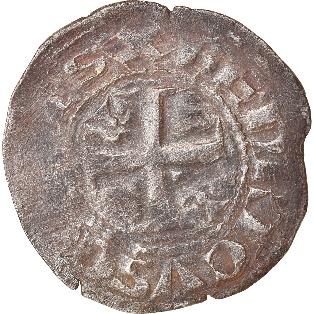 Moneta, Francja, LORRAINE, Henri II, Denarius, c. 1220-1240, Bar-le-Duc