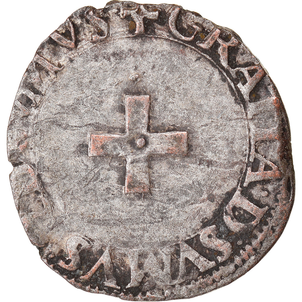 Monnaie, France, NAVARRE-BEARN, Antoine de Bourbon & Jeanne d'Albret, Liard