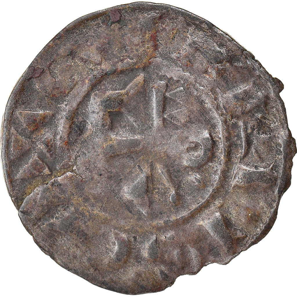 Coin, France, Berry, Geoffroy II de Donzy, Obol, 1060-1160, Gien, VF(20-25)