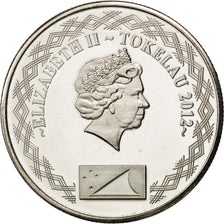 Tokelau, 20 Cents, 2012, SPL, Acciaio placcato nichel, KM:New