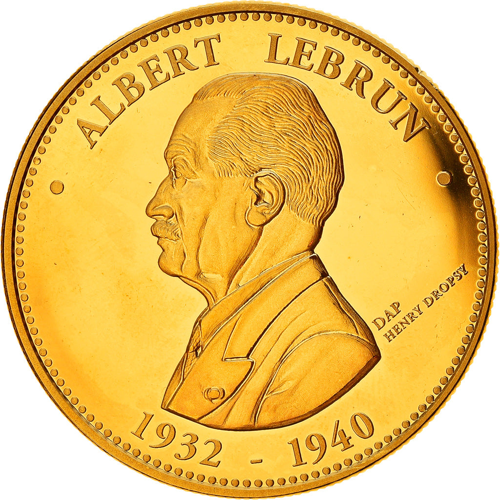 France, Medal, Albert Lebrun, Président de la République, Politics, MS(64)