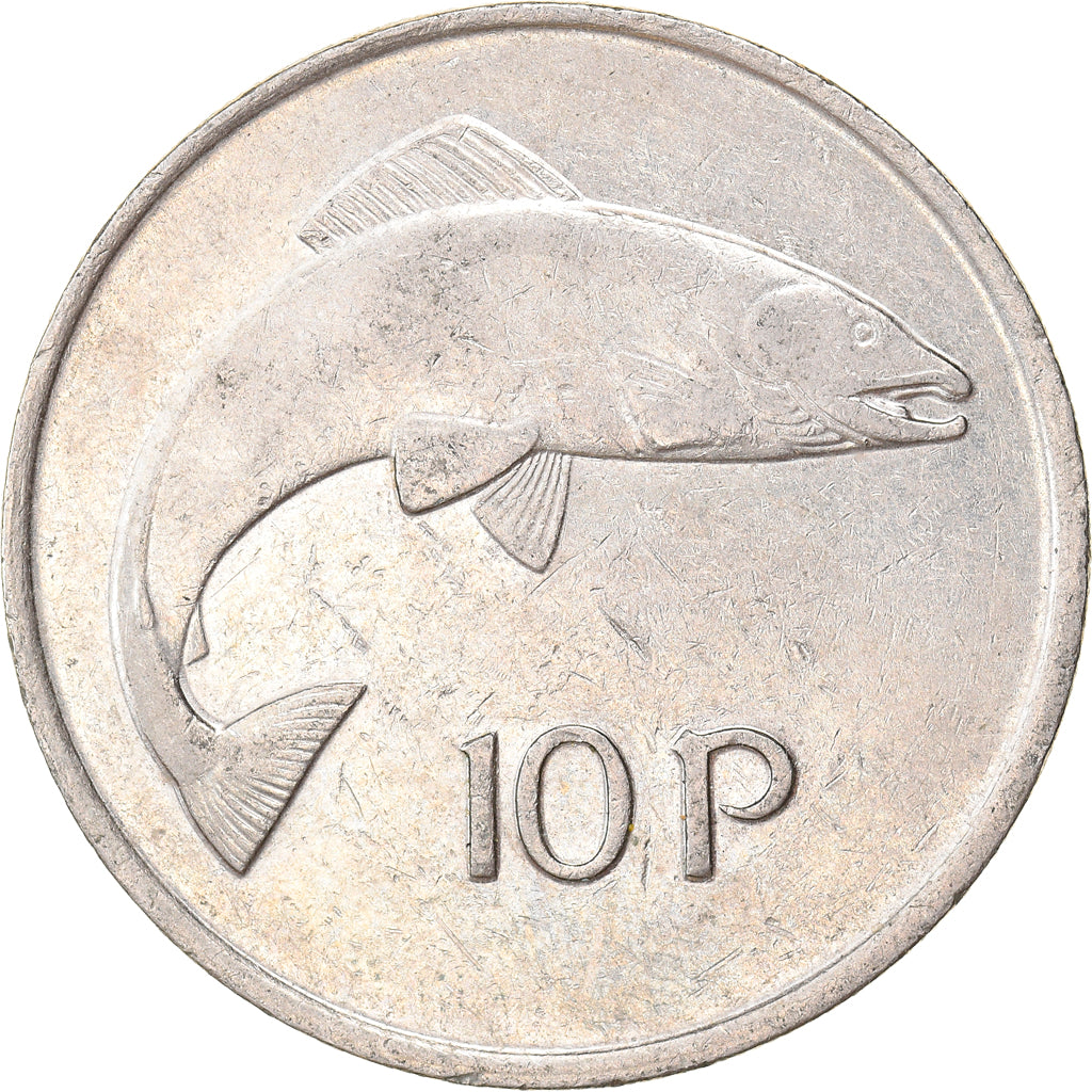 Münze, IRELAND REPUBLIC, 10 Pence, 1980, SS+, Copper-nickel, KM:23