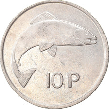 Münze, IRELAND REPUBLIC, 10 Pence, 1980, SS+, Copper-nickel, KM:23