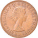 Coin, Great Britain, Elizabeth II, Penny, 1967, AU(50-53), Bronze, KM:897